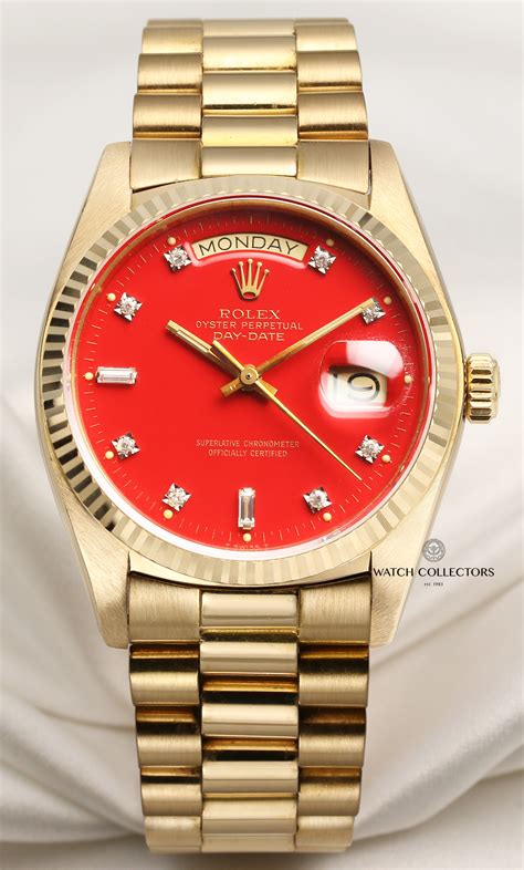 red face rolex watch|Rolex red dial watches.